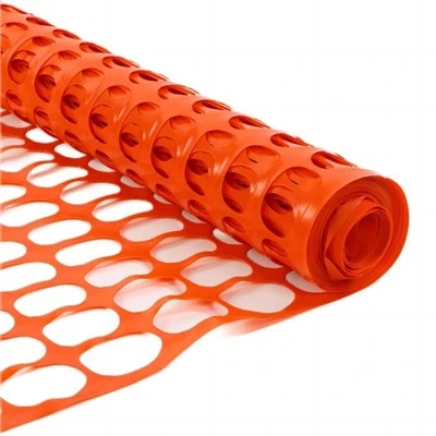 Clôture de construction en plastique orange